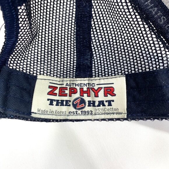 North Carolina Tar Heels Zephyr Two Tone Adjustable Snapback Hat/Cap Blue/Navy - Picture 3 of 7